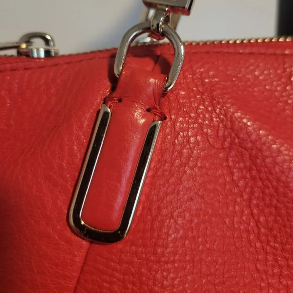 Coach Kelsey Satchel Tangerine|Orange Pebbled Leather with Dustbag - Picture 12 of 13